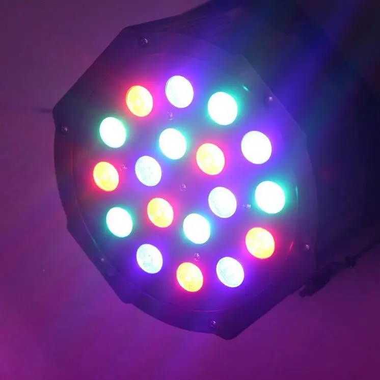 Светодиодный сценисветильник RGB проектор Par 18 светодиодов с DMX512 Master Slave Laser