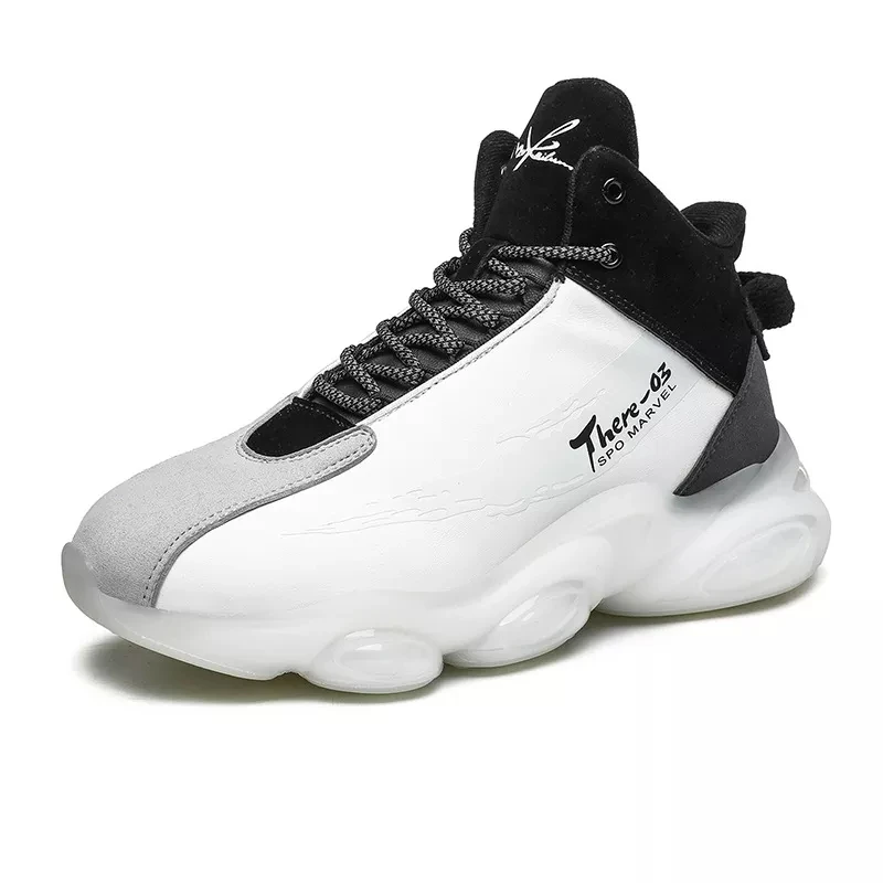 Men's Basketball Shoes Breathable Fashion Non-Slip Wearable Sneakers Protective High Elastic Autumn 2021 New Men's Sports Shoes