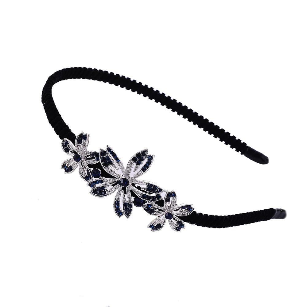 С кристаллами с цветами из страз повязки на голову женские свадебные Корона