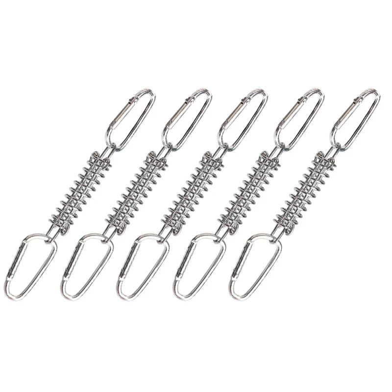 

ELOS-5Pcs напольный шатер Трос Натяжителя кемпинговые штифты ветрозащитная весенне-скоба для палаток палатка фиксирующих пряжек для кемпинга ...