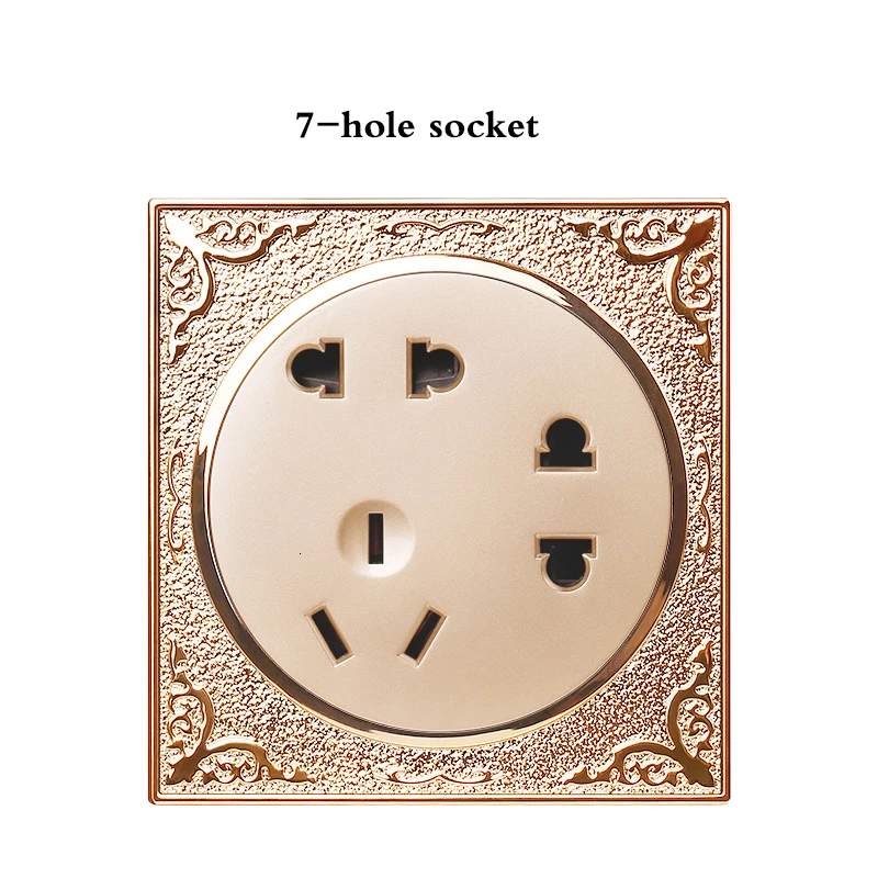 Континентальный резной 86 стены отель дома мощность круглый переключатель