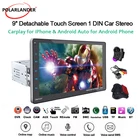 Автомагнитола для Caplay, съемный автомобильный радиоприемник MP5 с сенсорным экраном 9 дюймов, двустороннее управление AndroidApple