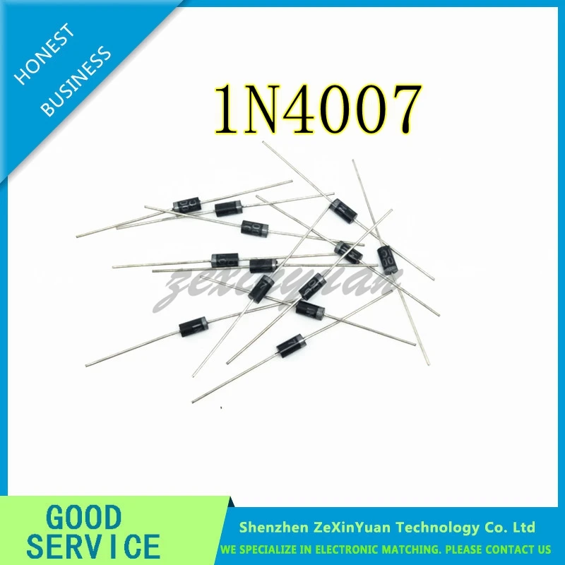 Выпрямительный диод 1000 шт./лот 1N4007 IN4007 45mmMIC 1A1200V | Электроника