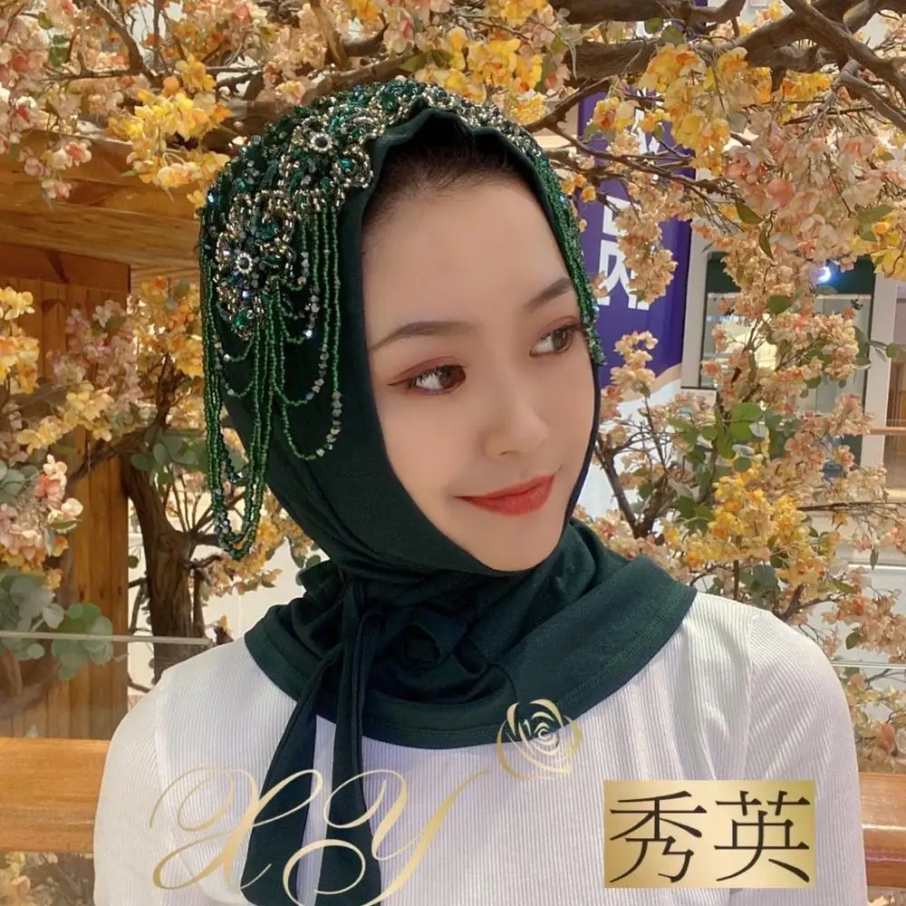 

Casual to wear high quality hijab beading fashion shawls