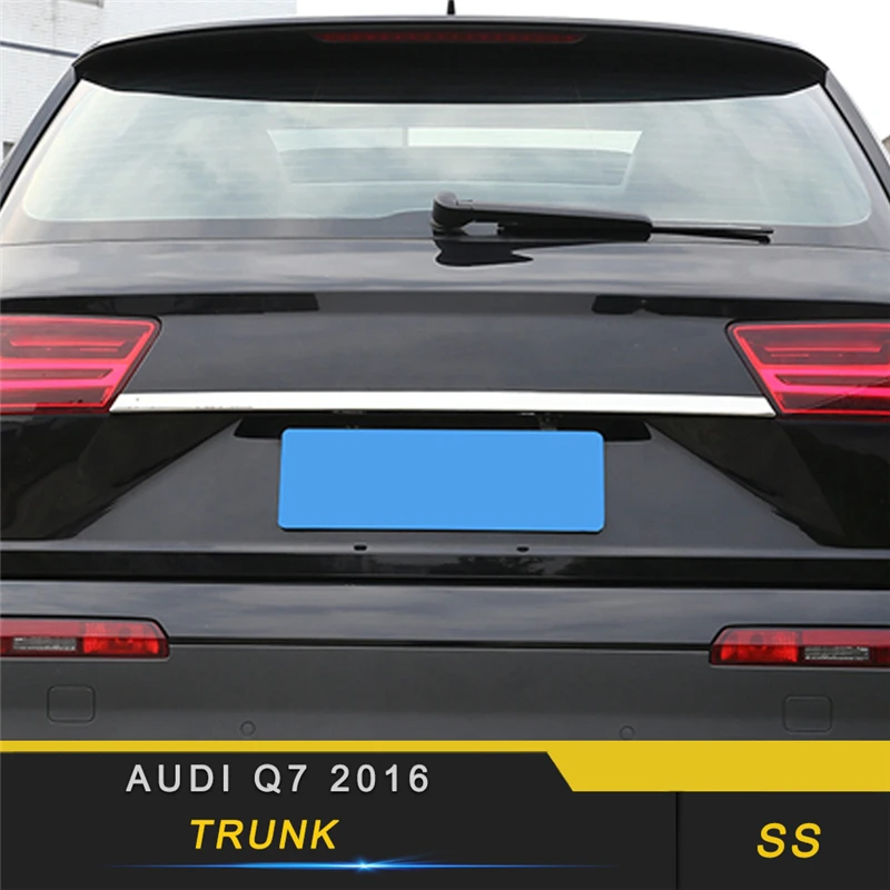 Для Audi Q7 4M защита БАГАЖНИКА АВТОМОБИЛЯ накладка рамка наклейка украшение хромированные внешние аксессуары