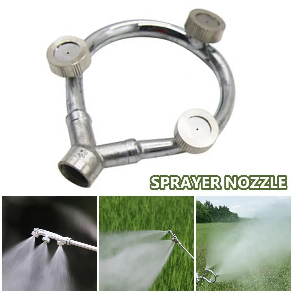

Three-eye Metal Spray Nozzle Stable Convenient Anti-rust Sprayer Accessory Agricultural High-pressure Round Nozzle for Home