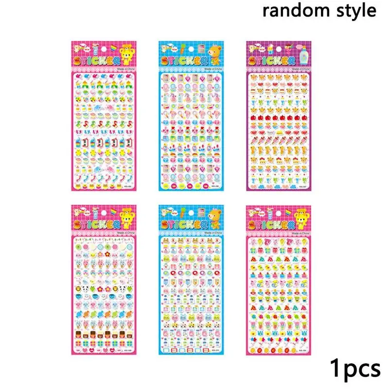 

1pcs 3D Puffy Bubble Stickers Children Cartoon Bubble Sticker Kindergarten Style Stickers Decoration Random For Phones Rewa V9T0