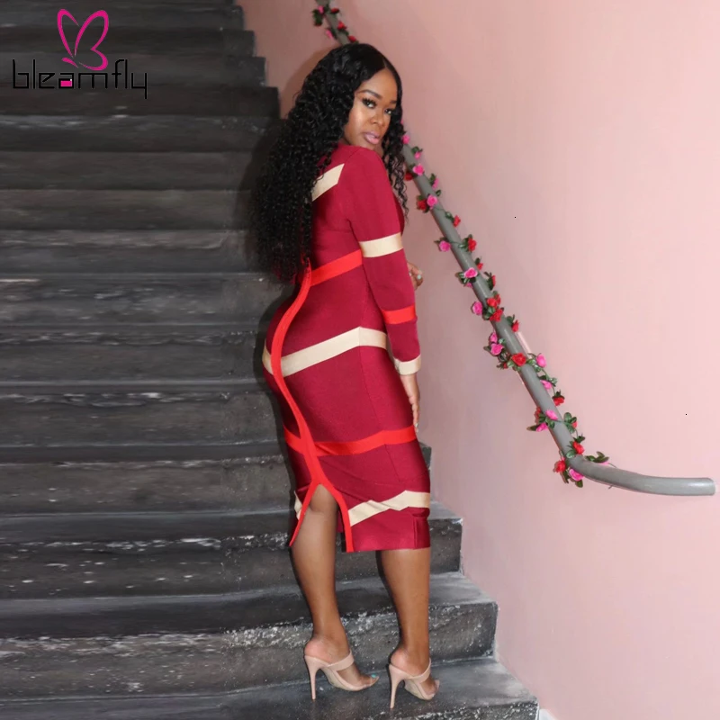 2019 осенне зимнее женское облегающее платье средней длины на молнии с высокой