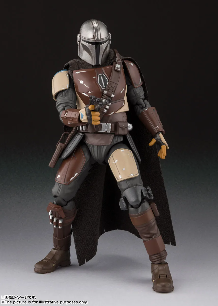 

6inch Bandai Star wars Mandalorian anime action & toy figures model toys for children With box