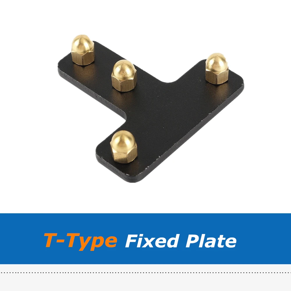 1 комплект 3D-принтеры Запчасти Алюминий T-Тип фиксированный кронштейн с латунной