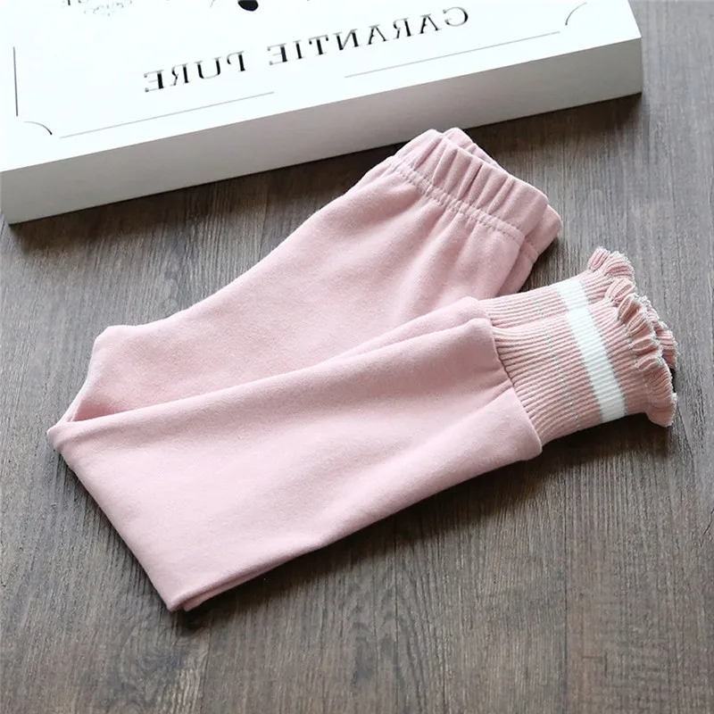 Зимние колготки для девочек детские в полоску маленьких брюки наряды одежда