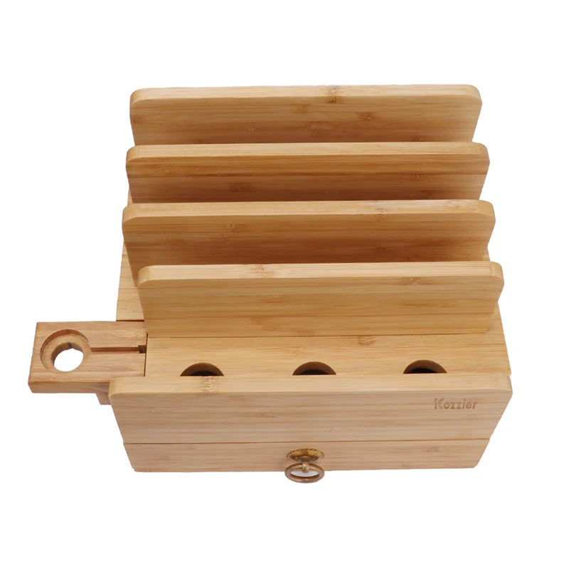 4 слота съемная бамбуковая по