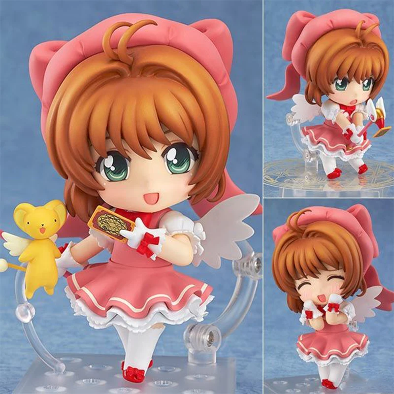 

Аниме карточка Captor SAKURA LI SYAORAN kawaii фигурки из ПВХ 10 см экшн-фигурки из фильма Q.ver Коллекционная модель игрушки кукла