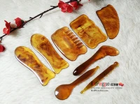 8pcs acupuncture massage scraping plates dial ribs stick beeswax comb eye face head back face meridian massage set