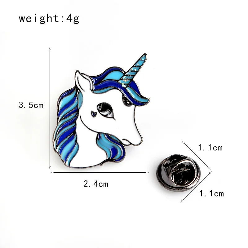 

Colorful Horse Good Friend Gift Collar Brooch Enamel Pin Metal Broches for Women Badge Pines Metalicos Brosche Accessories