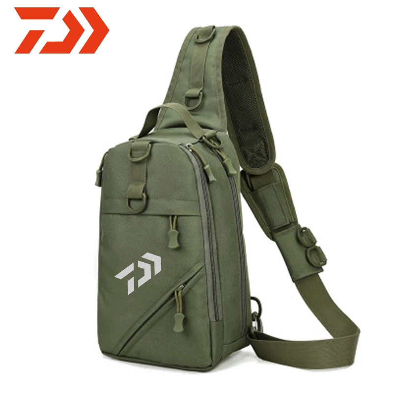 

2020 Daiwa Fishing Backpack Waterproof Fishing Outdoor Sport Bag Multifunction Fishing Chest Pack Multi-pocket Tackle Bag