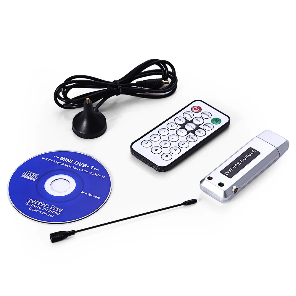 

Цифровой DVB-T TV Stick HD TV Stick тюнер приемник рекордер ТВ Радио с антенной с пультом дистанционного управления для ноутбука планшета ПК сети