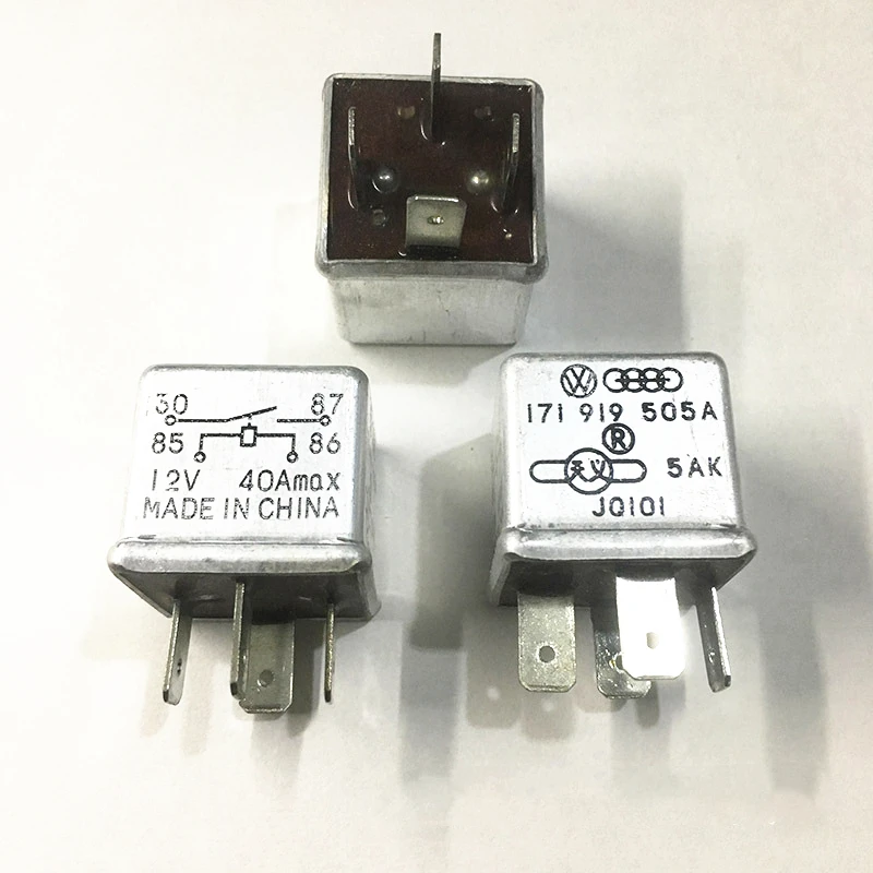 

1 шт. алюминиевое автомобильное реле 171 919 505A 12 В 4 контакта