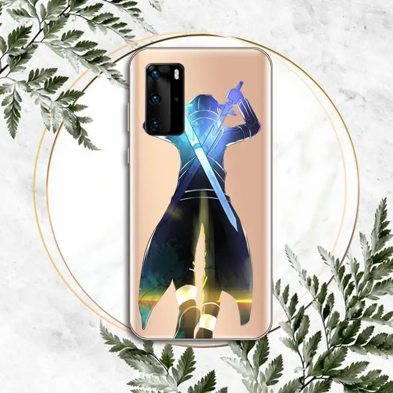 

Sword Art Online Phone Cases Clear Transparent for huawei honor P 40 30 20 lite Pro 10 i 8 9 x p smart 2019