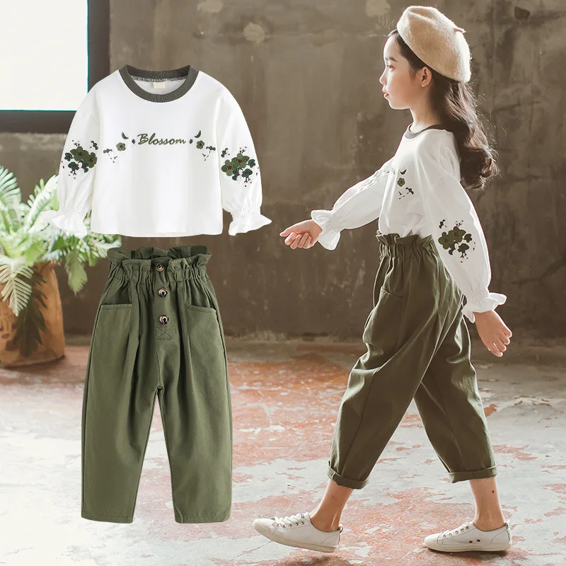 Модная одежда для девочек школьные костюмы детская подростков рубашка с