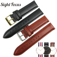 high quality straps for brand watch strap 13 17 18 19 20mm leather watch belt wrist band black brown bracelet watch accessories
