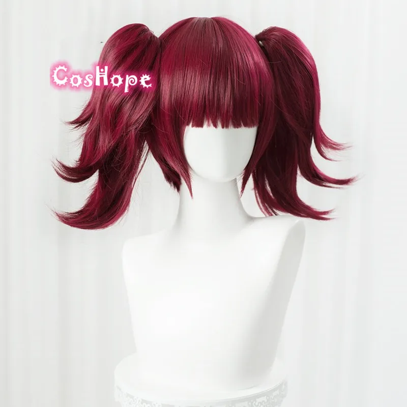 Женский парик с двойным хвостом Mey Rin черный из термостойкого синтетического