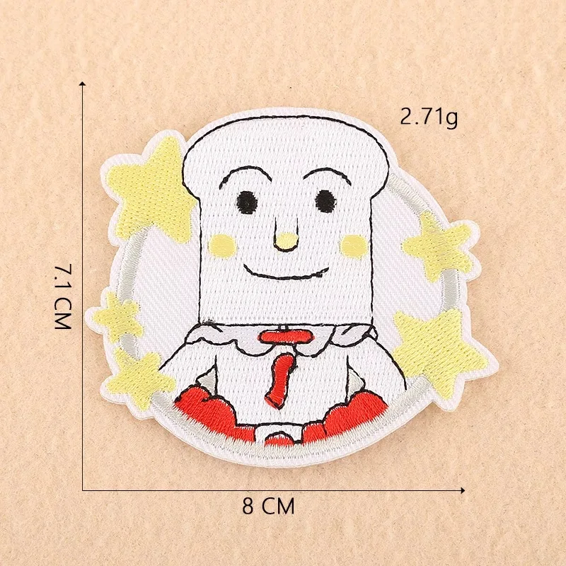 Мультяшные комиксы Anpanman, нашивки с железной вышивкой, нашивки для одежды, Diy наклейки, аксессуары для одежды - Цвет: 18