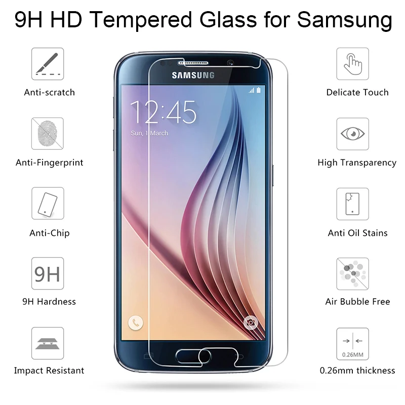 Закаленное Стекло для Samsung Galaxy C5 C7 C9 Pro 2017 C5000 C5010 C7000 C7010 C9000 S5 S6 S7 Xcover 3 4 Экран