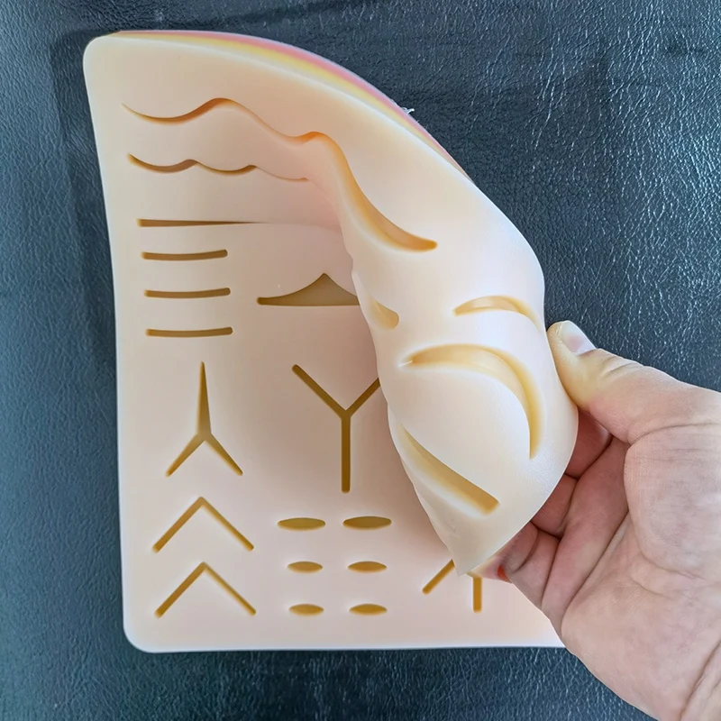 

Practice Skin Suture Practice Silicone Pad with Wound Simulated Skin Suture Module Operating Equipment