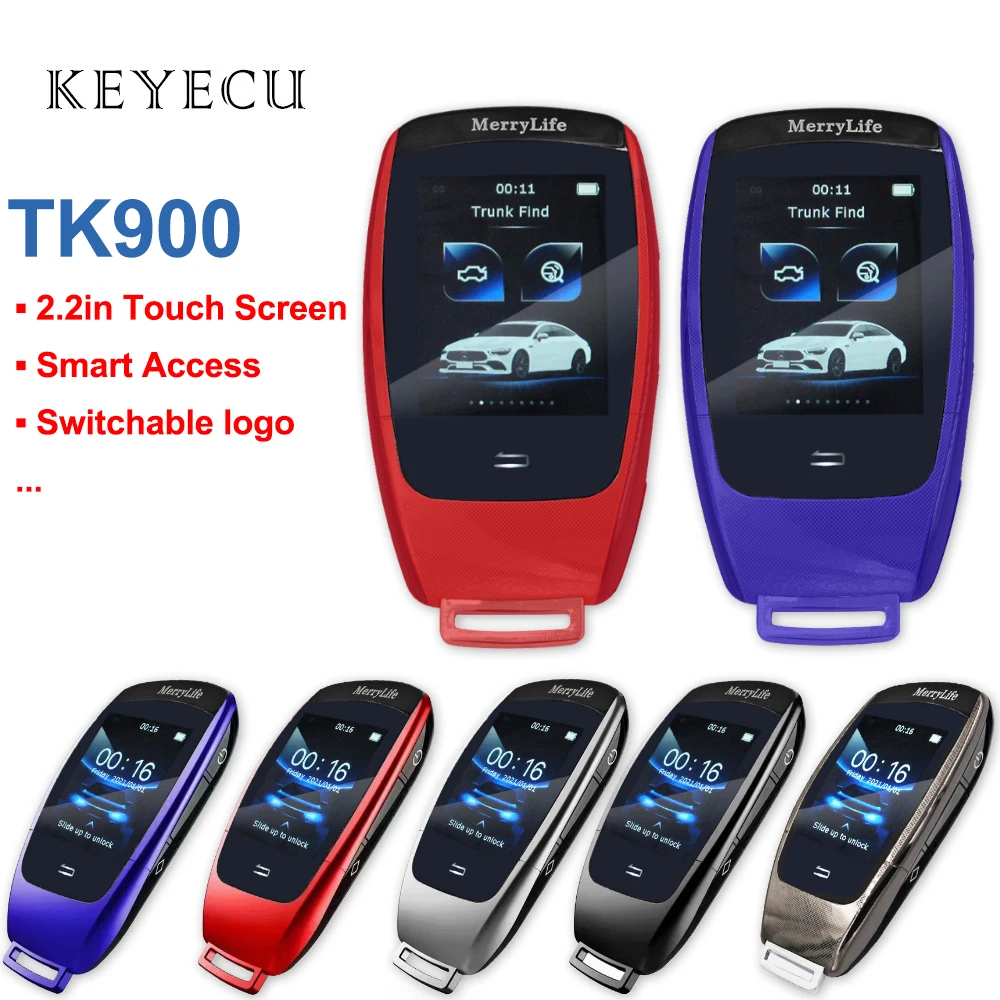 

Keyecu TK900 модифицированный умный безключевой дистанционный ключ для Mercedes Benz S класса 500L S450L для BMW для Audi для Toyota для Kia