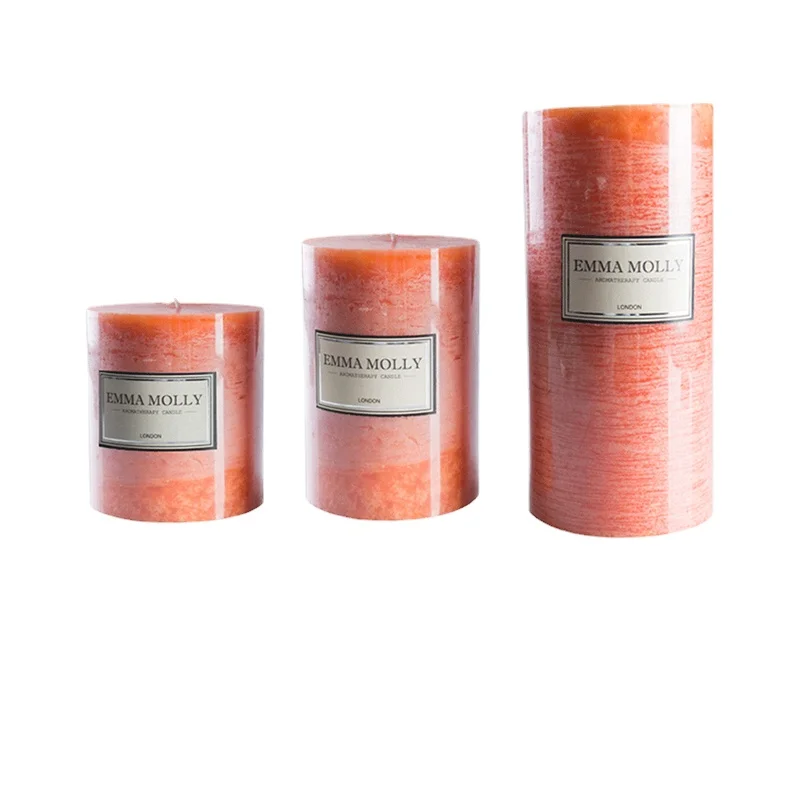 

General Candles Household Paraffin Smoke-Free Lighting Cylindrical Scented Candles Wedding Birthday Kaarsen Bougies Home Decor