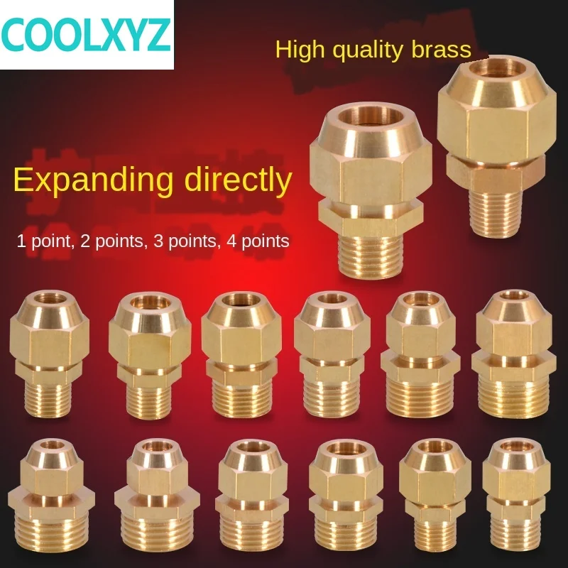 Фитинги для труб наружный провод прямой рассеивание медной трубы расширение 1/8IN