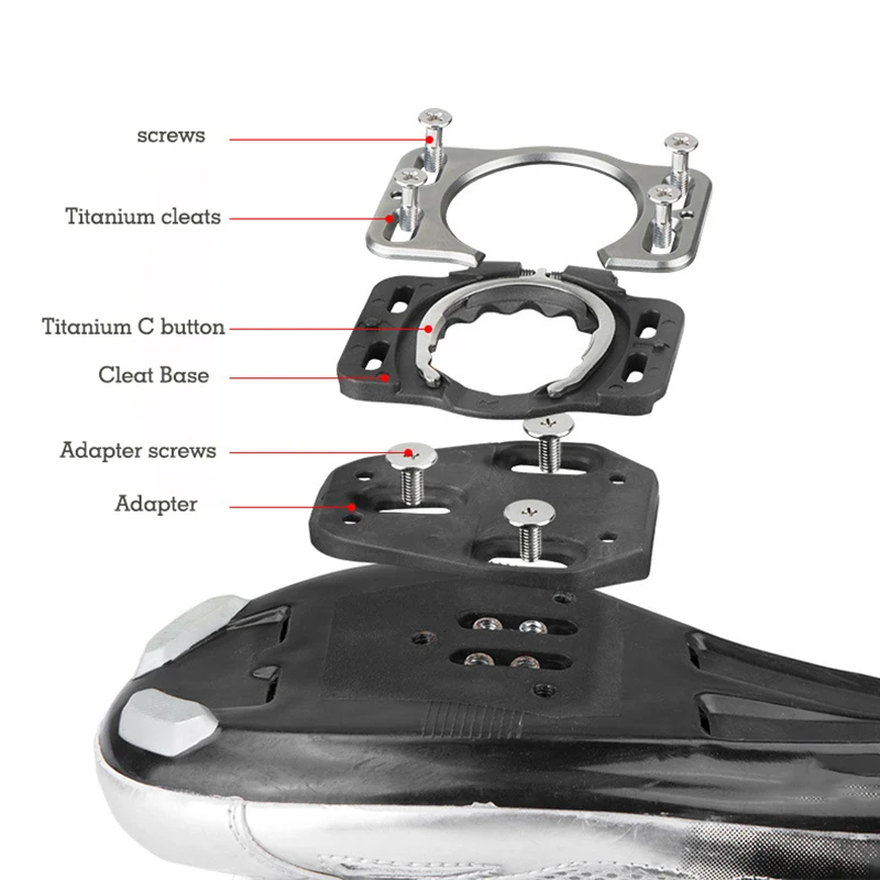 

Road Bike Pedal Self-Locking Ultra Light Pedals Speed Play Zero Pave Steel 208G