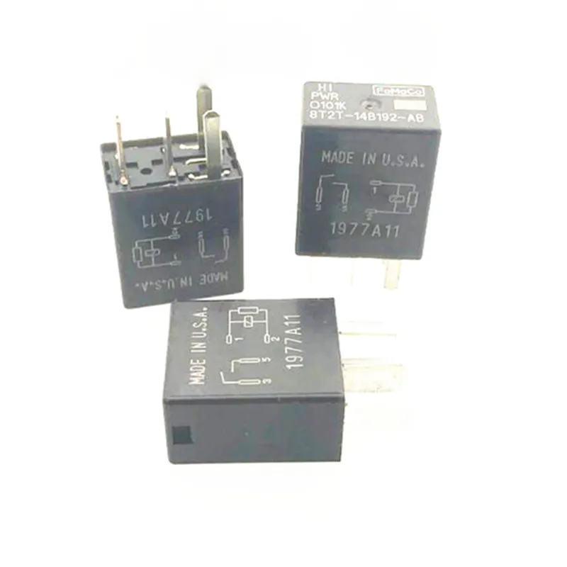 

car auto 12V relay 0101K 8T2T-14B192-AB 0101K 8T2T 14B192 AB 0101K-8T2T-14B192-AB 0101K8T2T14B192AB 12VDC 4PIN