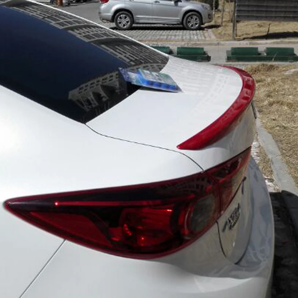 Для Mazda 3 Axela ABS праймер Автомобильный задний спойлер крыло для Mazda3 2014 2016|spoiler wing|rear