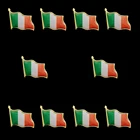 Броши на лацкан с изображением флага, металлические, 10 шт.