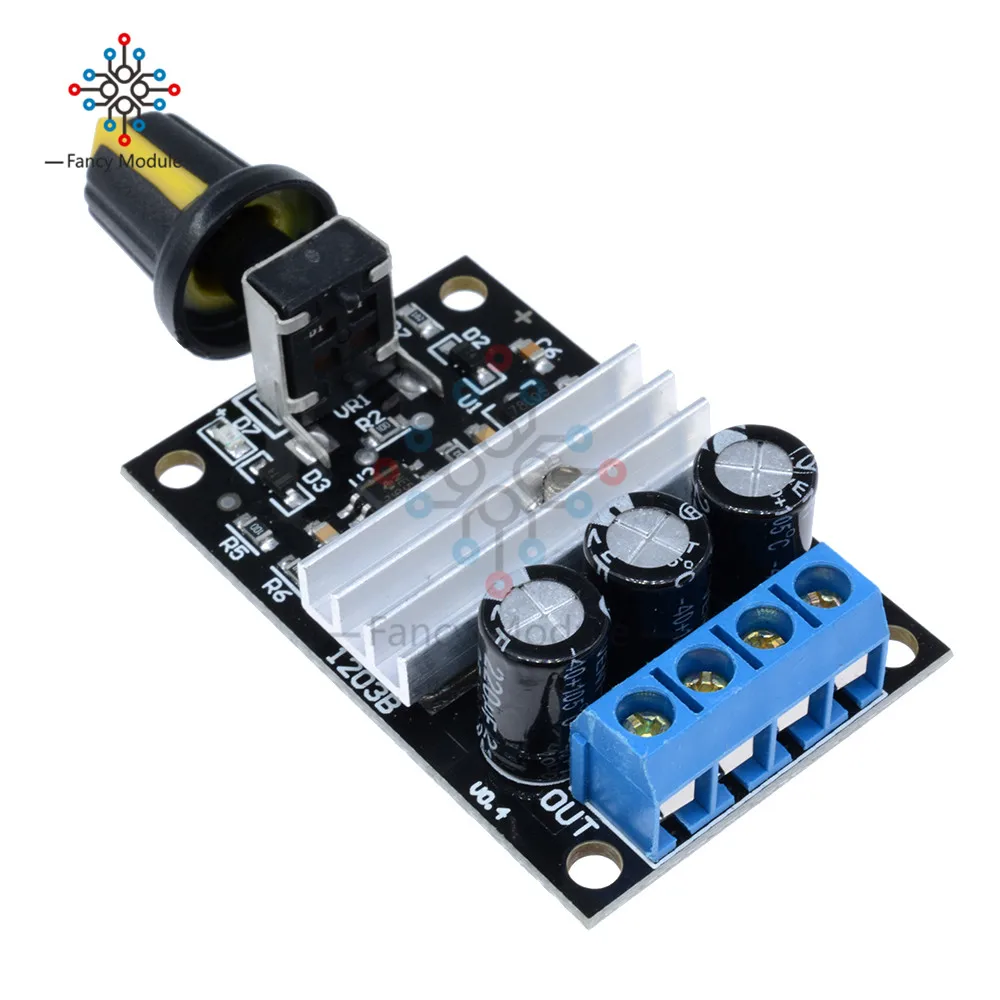 NE555 мотор Скорость Управление Модуль 3A 80 Вт ШИМ-регулятор регулируемый