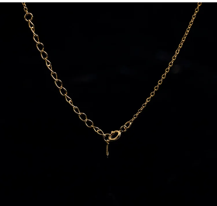 wholesale 10pcs s925 silver necklace female clavicle chain new wild simple hanging gold color | Украшения и аксессуары