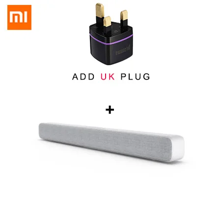 Xiaomi беспроводной ТВ Саундбар Bluetooth динамик стильная ткань звуковая панель Поддержка Bluetooth воспроизведение оптический SPDIF AUX IN для дома - Цвет: ADD UK PLUG