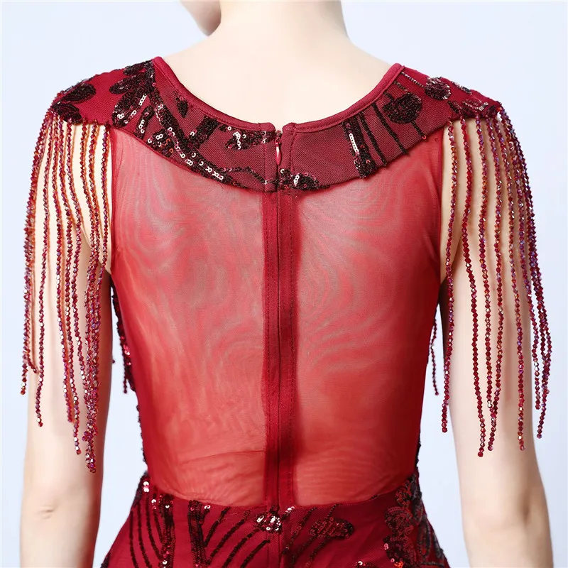 Роскошное вышитое блестками длинное вечернее платье 2020 иллюзионное годовое