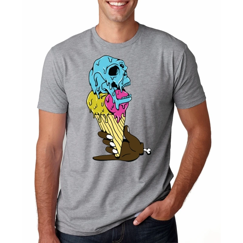 

Ice cream t-shirt cool top short sleeve o-neck casual clothes brand new t shirt men hot sale shirt men top tees