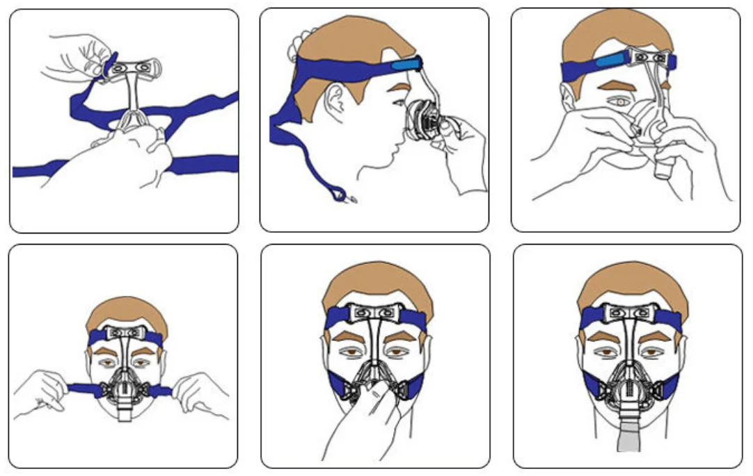 Сипап назальная маска 22 мм Универсальный респиратор аппарат ИВЛ для носа CPAP Авто