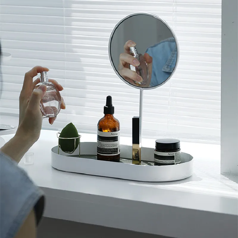 Настольные подносы для хранения косметики в скандинавском стиле со съемным