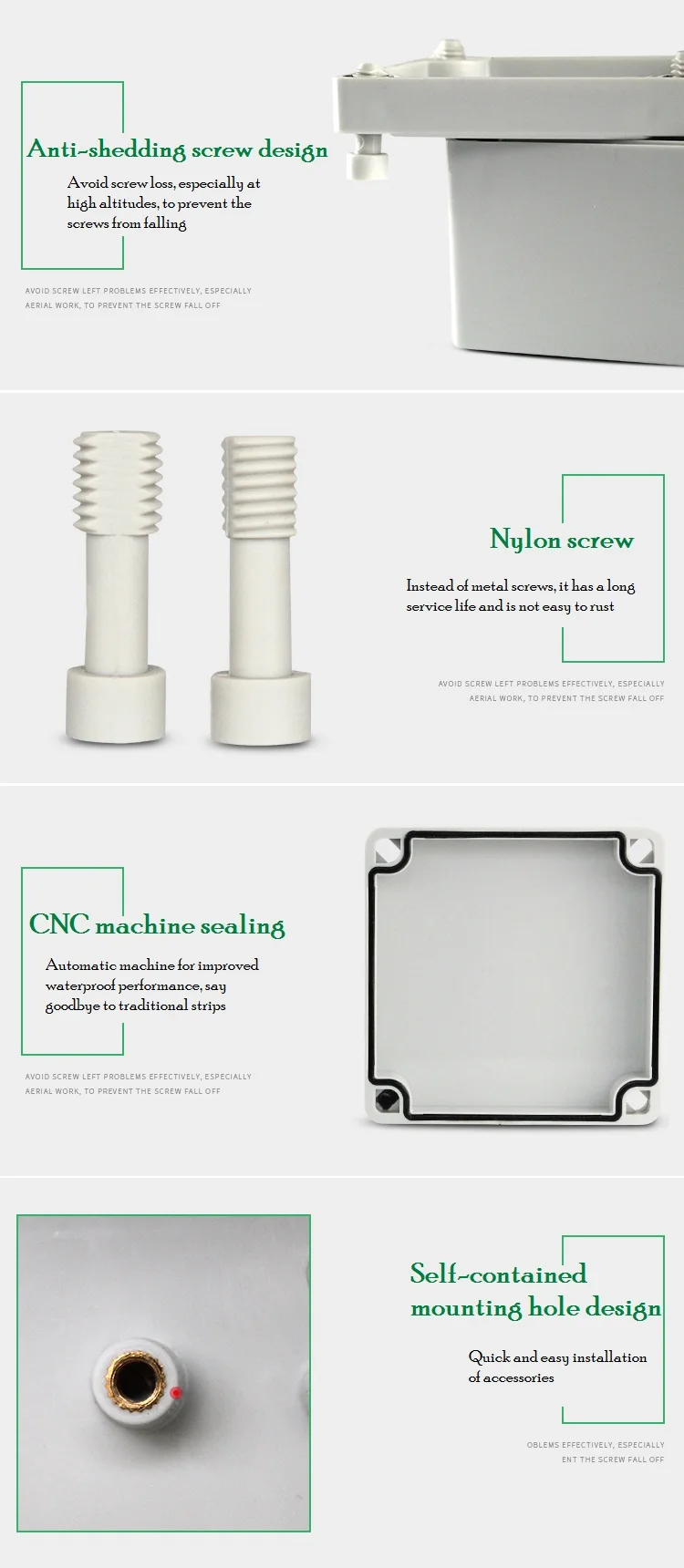 Водонепроницаемая распределительная коробка из АБС пластика IP67 самодельная