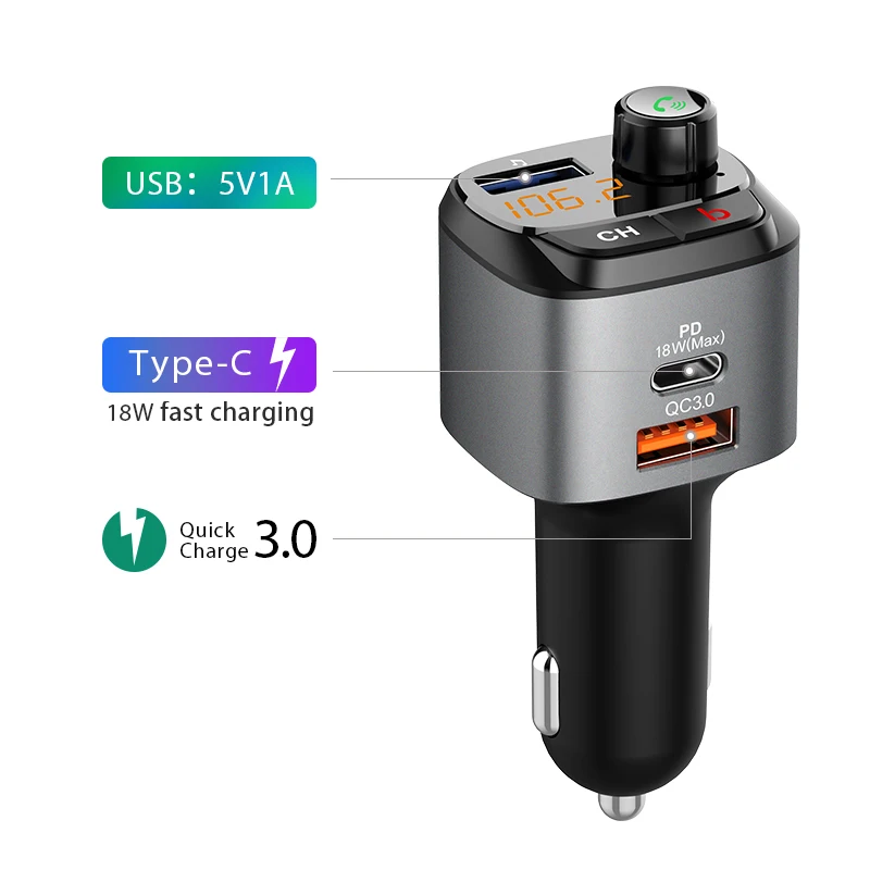 CDEN Bluetooth 5 0 FM передатчик автомобиля MP3 плеер U диска музыкальный плейер приемник