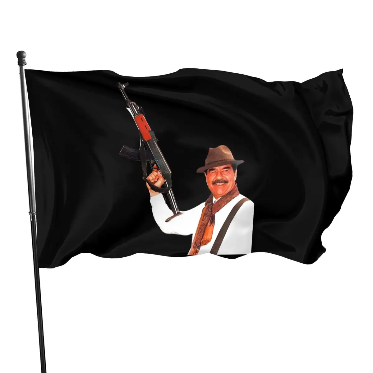 

Saddam Hussein Ak47 41 Iraq Army Armed Forces Better Fashion Female Anime Hipster Stylish Cool Steampunk Flag