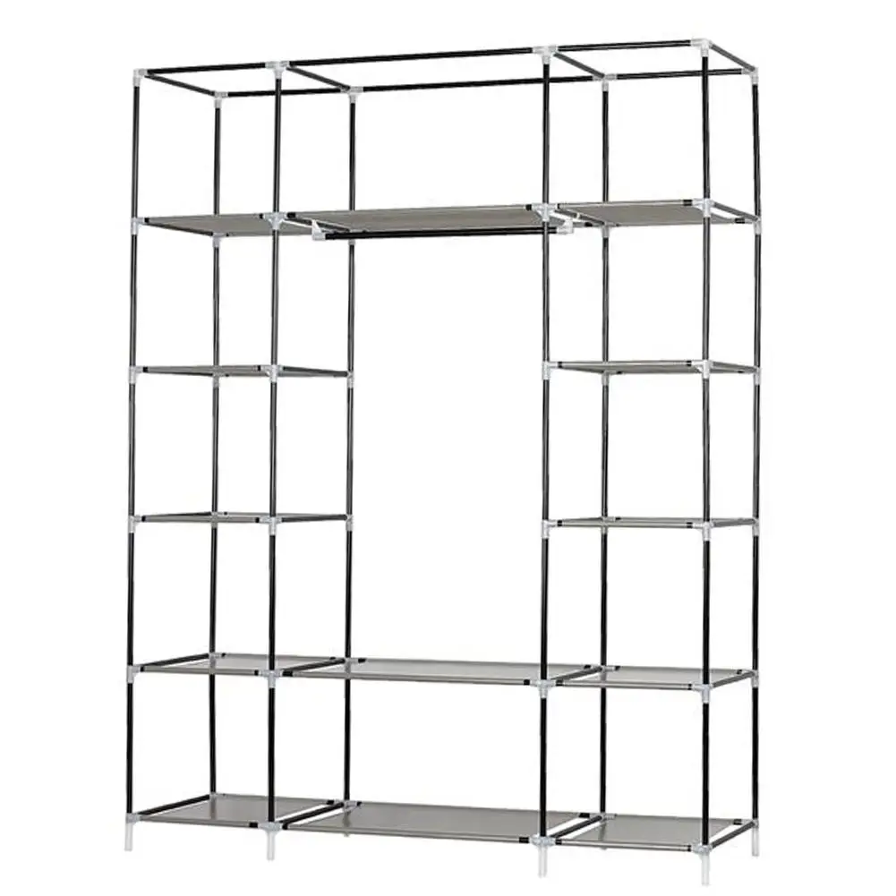 

5 Layer 12 Compartments Non-Woven Portable Home Organizer Wardrobe Clothing Waterproof