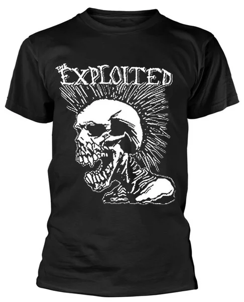 

The Exploited 'Mohican Skull' T-Shirt - NEW & OFFICIAL!