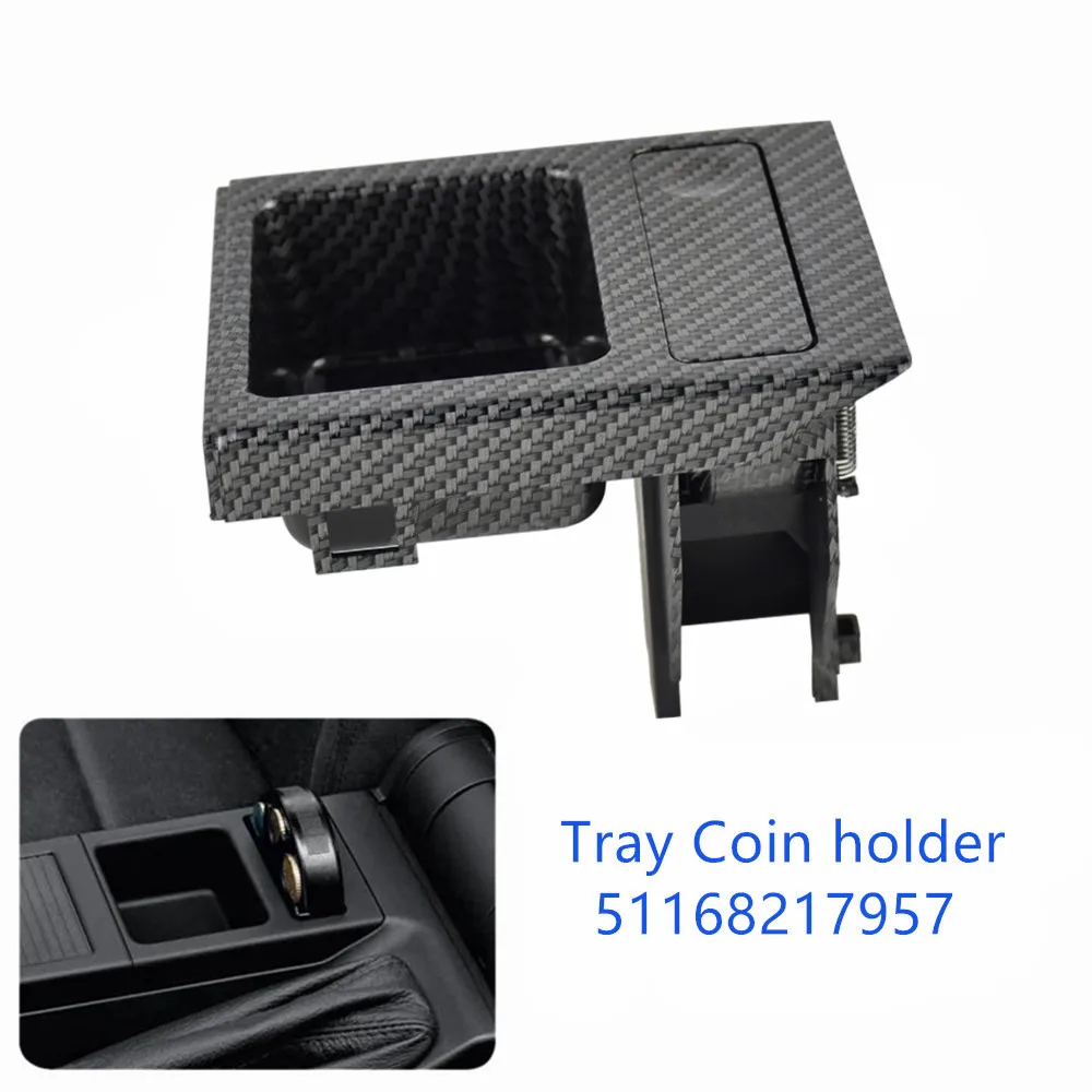 

For BMW E46 3SERIES 325 328I 320I 1999-2006 Car Styling Front Center Console Storage Carbon Fiber Tray Box Coin 51168217957