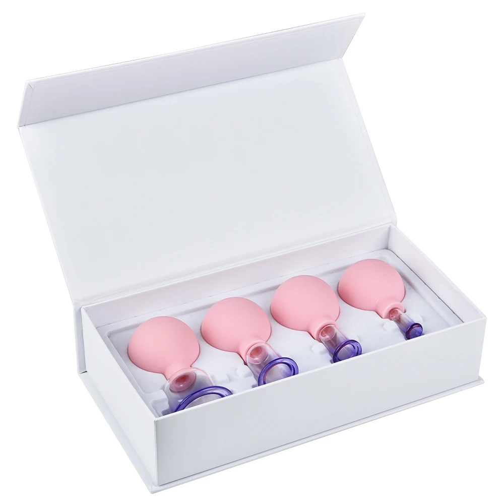 

2/4pcs PVC Vacuum Cupping Cellulite Massager Facial Body Suction Glass Cans Chinese Medicine Thrapy Health Care